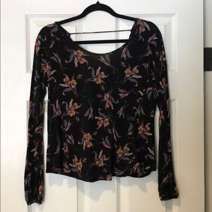 Free people open back top